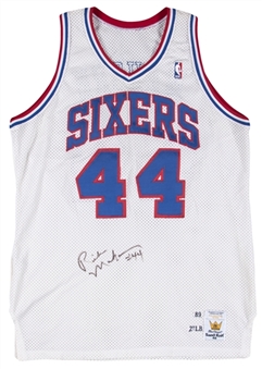 Rick Mahorn Game Used & Signed Philadelphia 76ers Jersey (MEARS A10 & Beckett)